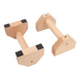 Soporte De Madera Con Asas Para Flexiones, 2 Piezas, Barra A