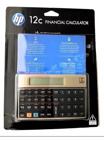 Calculadora Financeira Hp 12c Engenharia Cor Dourado C/ Capa