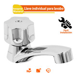 Llave P/lavabo, Abs, Maneral Hexagonal, Basic, Foset 49309 Color Plateado