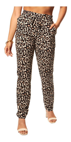 Calça Com Estampa Animal Print Feminina Vero Moda Oferta