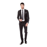 Traje Arthur, De Hombre, Liso, Calce Regular, Negro, Equus