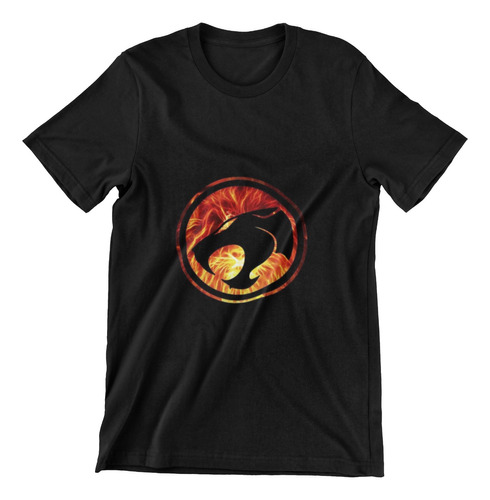 Polera Unisex Thundercats Logo Fuego Algodon Estampado