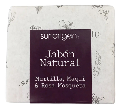 Jabón Natural Murtilla, Maqui & Rosa Mosqueta Sur Origen