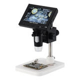 Microscópio Digital Lupa Zoom 1000x F4.5 Dm4 4.3 Lcd 8 Leds