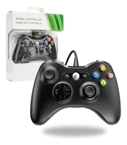 Controle Para Xbox 360 Pc Manete X360 Com Fio Computador