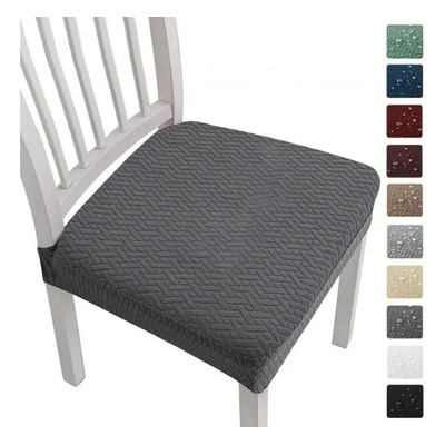 6 Fundas Silla Protectora Elástica Para Asientos Comedor Color Gris Oscuro | MercadoLibre