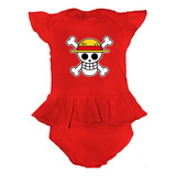 Pañalero Niña One Piece Bandera- Pañalero Vestido Rojo 