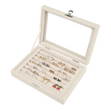 Caja De Joyería Pulseras Anillos Portátil Organizador Joyas