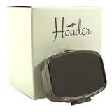 Houder - Pastillero Decorativo De Metal Gris Con Caja De Reg