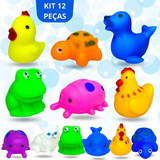 Kit De Juguetes De Baño Vinyl Pets Para Bebés, 12 Piezas