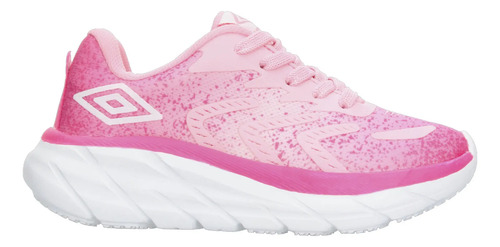 Tenis Niña Umbro Rosa Deportivo Casual Cómodo Infantil T18-26