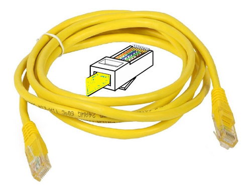 Cable De Red Para Internet Utp Cat 6 De 20 Metros 