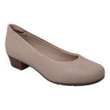 Zapatillas De Tacon Beige Zapatos Mujer Modare 7032500