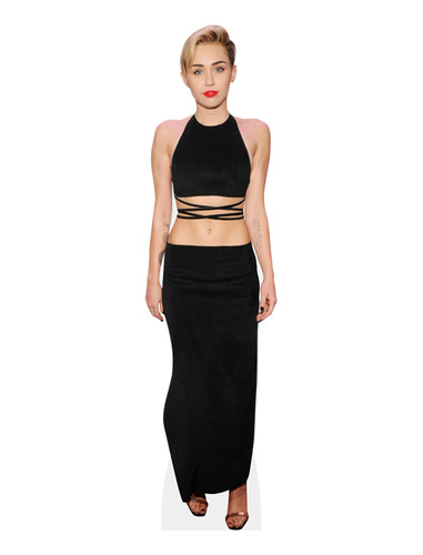 Figura Coroplast Tamaño Real 180cm Miley Cyrus Negro