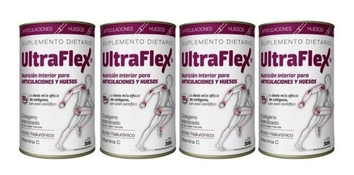 Ultraflex Colageno Hidrolizado Huesos Y Articulaciones X 4 U