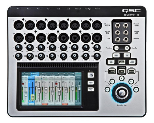 Console Mixagem 20 Canais Qsc Touchmix-16 100v/240v