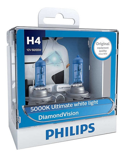 Philips Diamond Vision 5000k H4 (original Garantia 6 Meses)