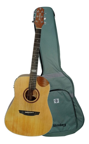 Violão Elétrico Strinberg Sd201hc Ns Modelo 2022 Com Bag