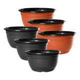 20 Cuia 22 Vaso Redondo P/ Plantas Plástico Suculenta Cacto