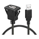 Cable Usb 2.0 Extensión De 1 Metro Base Cuadrada Para Auto