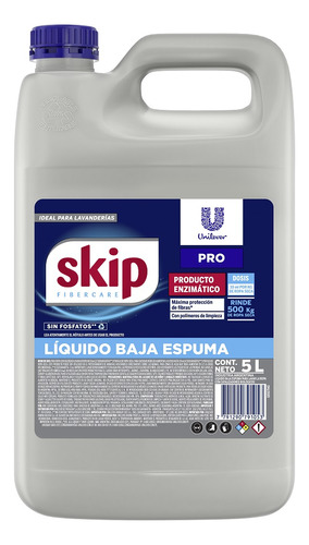 Skip Jabon Liquido Enzimatico Baja Espuma X 5 Lts