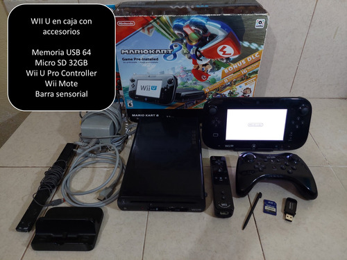 Wii U 64 Gb Liberado Lleno De Juegos Con Caja Y Control Pro