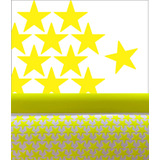 Pegatinas Estrellas En Vinilo Amarillo Neon