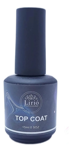 Top Coat Lirió Preto Profissional Unhas Gel Extra Brilho Cor Incolor