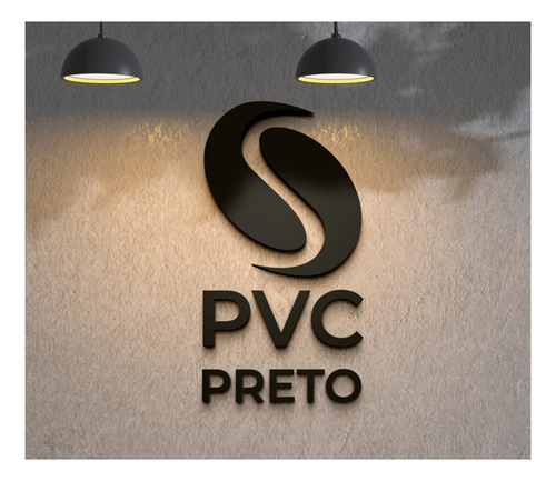 Logo Pvc Da Sua Empresa 80 X 80cm  C/ Molde Para Instalação