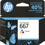 Cartucho Hp Original 2ml  667 Tinta Colorida Impressora 2774