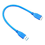 Cable Datos Usb Micro Usb 3.0 De 1,50mts De Largo Color Azul