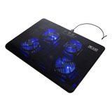 Base Gamer Refrigerante De Portátil 4 Ventiladores Luz Led