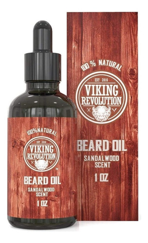 Viking Revolution Acondicionador Aceite Para Barba- Sándalo