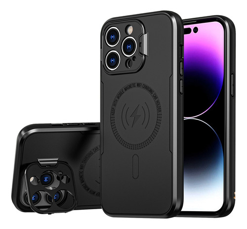 Funda Teléfono Con Imán Hidden Armor Para iPhone 15 Pro Max