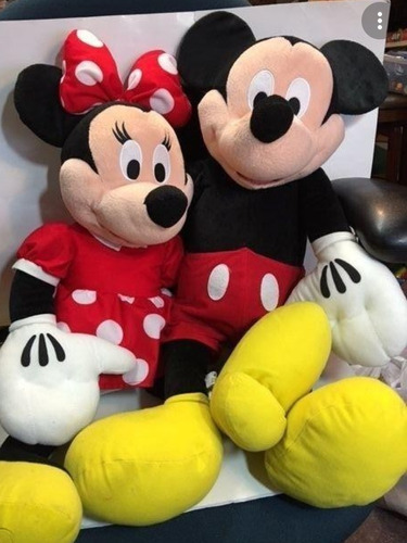 Peluches Minnie Mickey Disney X2 Enormes Juguete Importado  