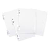 Cuaderno Universitario Blanco A4 Ecologico 80 Hojas Pack X4