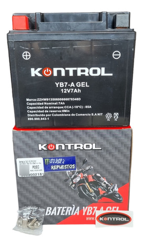 Bateria Gel Evo 125 150 R3 Cr4 Gn H Gs 125 Gsx 150 Kontrol