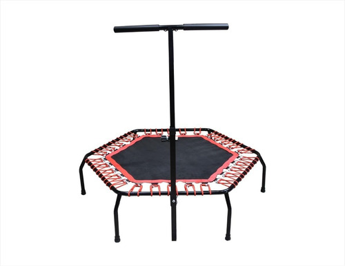 Trampolín Hexagonal Fitness 50 Pulgadas Aeróbicos Con Barra