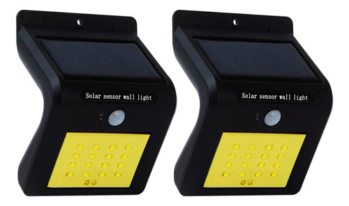 Set X2 Reflector Luz Solar Exterior Pared Sensor Movimiento