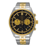 Relógio Seiko Cronógrafo Ssb430b1 - Aço Inox Ip Gold 41.5mm