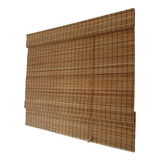Persiana Romana Bambu Block 080larg X 160alt Natural