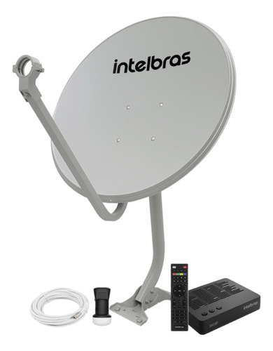 Antena E Receptor Sistema Banda Ku Intelbras Sat 800