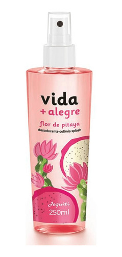 Desodorante Colônia Splash Vida + Alegre Flor De Pitaya Jequiti
