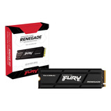 Ssd M.2 Gamer Nvme Pcie 4.0 Nvme 2tb 2000gb Fury Renegade Kingston Com Dissipador Fyrdk/2000g Compatível Com Pc Notebook Ps5 Xbox Series S/x