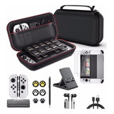 Kit De Accesorios Estuche For Nintendo Switch Oled 17 En 1