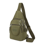 Mochila Tactica Edc 1 Hombro Molle Negro Verde Forest Moto