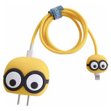 Funda P/cargador , Come Cable Y Protector De Cable Minions