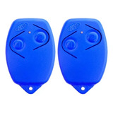 2pcs Controle Remoto Rossi Original Azul Portão Eletrônico 433mhz Kit Com 02 Unidades Segue Com Pilha