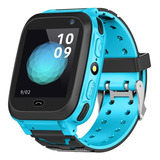 Reloj Inteligente Niños Tarjeta Sim Ipx7 Impermeable Azul