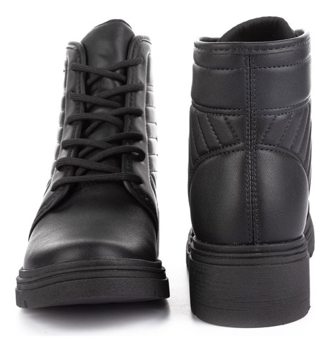 Bota Coturno Feminina Dakota Cano Curto Salto Grosso Baixo